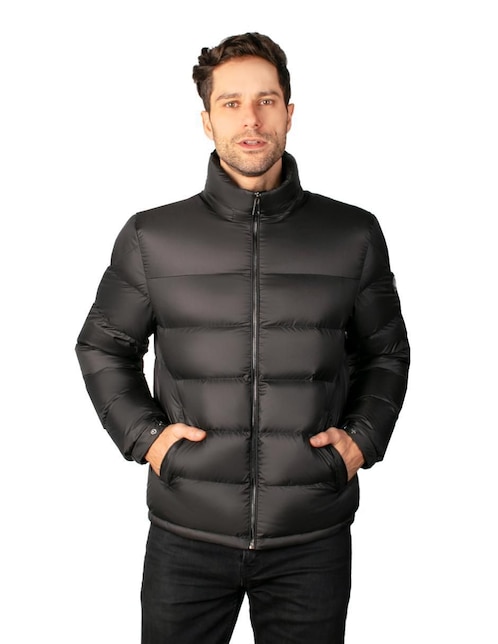 Chamarra acolchada con capucha para hombre 1