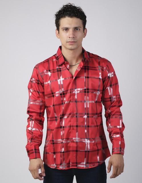 Camisa casual Benziny manga larga para hombre