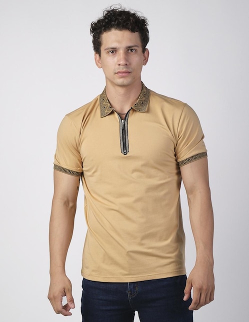 Playera tipo polo tipo polo Benziny BZ-101-Khaki
"para hombre"