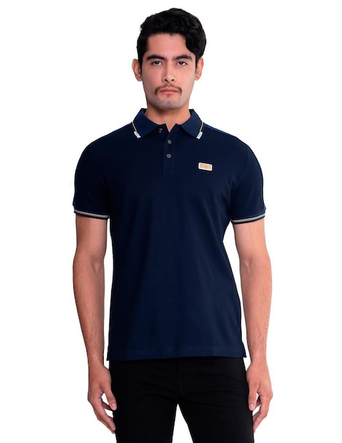 Playera tipo polo Pavi Italy 05-3101AZ para hombre