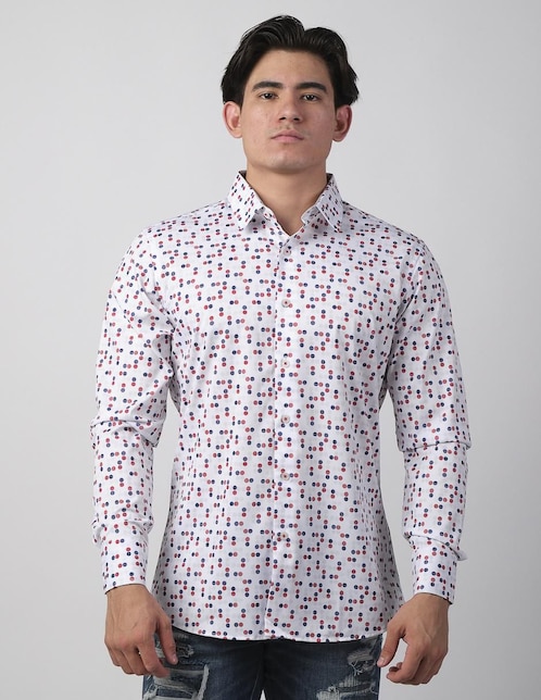 Camisa casual Benziny manga larga para hombre