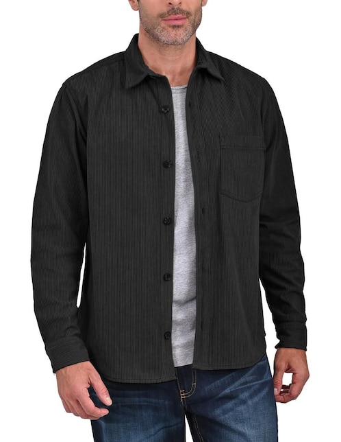 "camisa/sobrecamisa" casual yale "de" (si aplica) poliéster "manga" larga "para hombre"