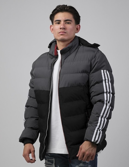 Chamarra casual con capucha para hombre 1
