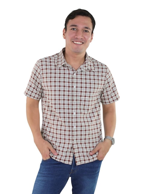 Camisa casual Breton manga corta para hombre