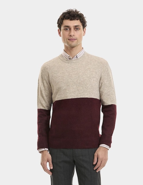 "suéter" vittorio forti "cuello" redondo "para hombre"