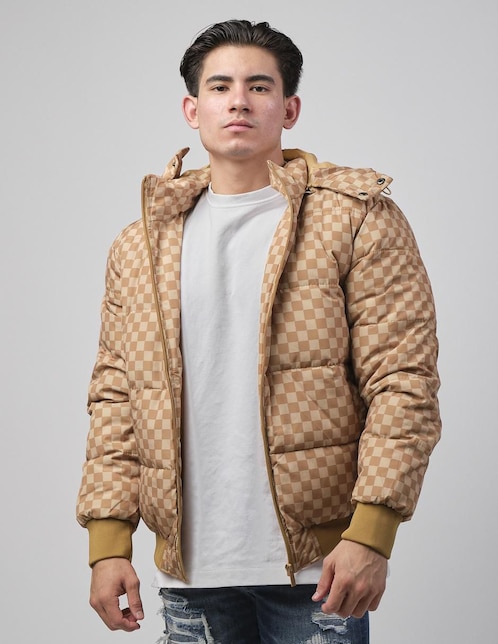 Chamarra casual con capucha para hombre 1