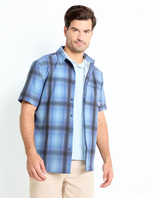 Camisa casual de algodón manga corta para hombre 1