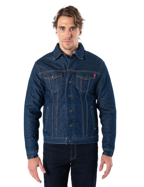 Chamarra casual Oggi Jeans con bolsillos para hombre