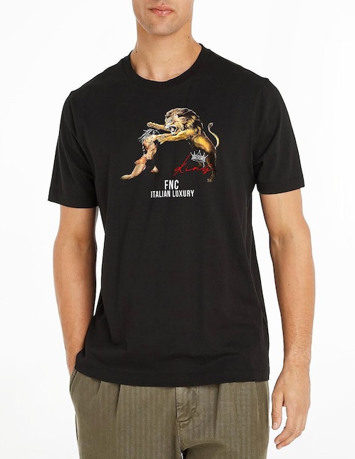 Playera Fnc Collezioni Colosseo cuello redondo para hombre