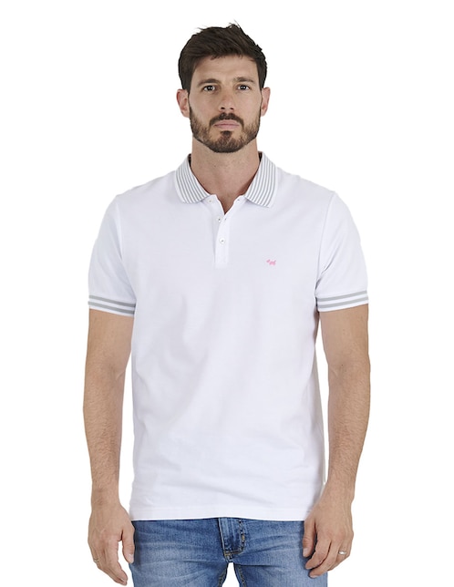 PLAYERA POLO FERRIONI M2702, G, BLANCO