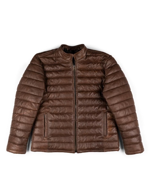 Chamarra acolchada Lastwolf de piel para hombre