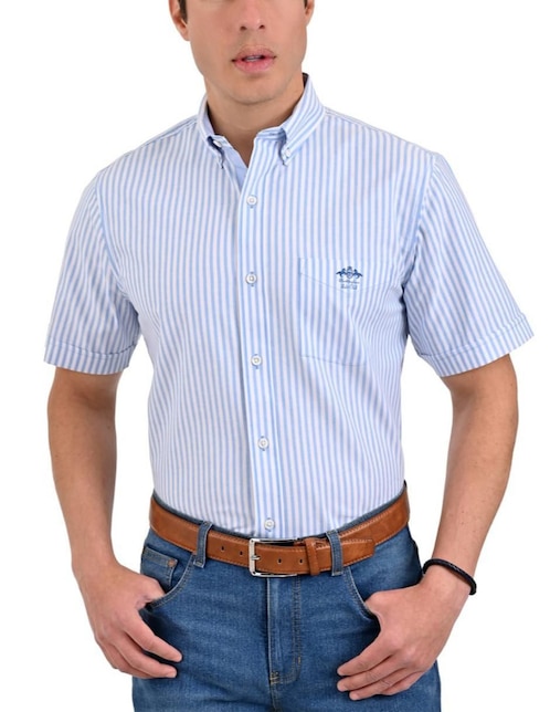 Camisa casual de algodón manga corta para hombre 1