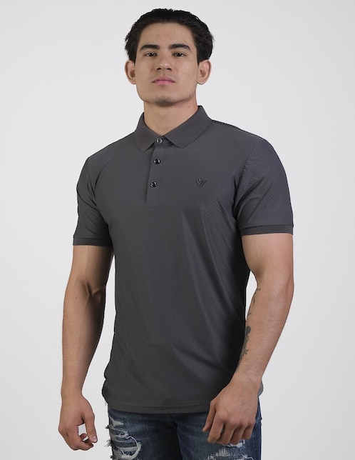 Playera tipo polo Varesi VP-005-Charcoal para hombre