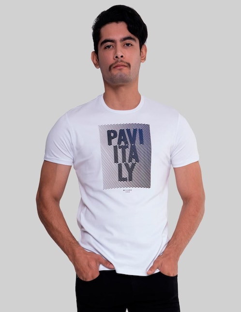 Playera Pavi Italy cuello redondo para hombre
