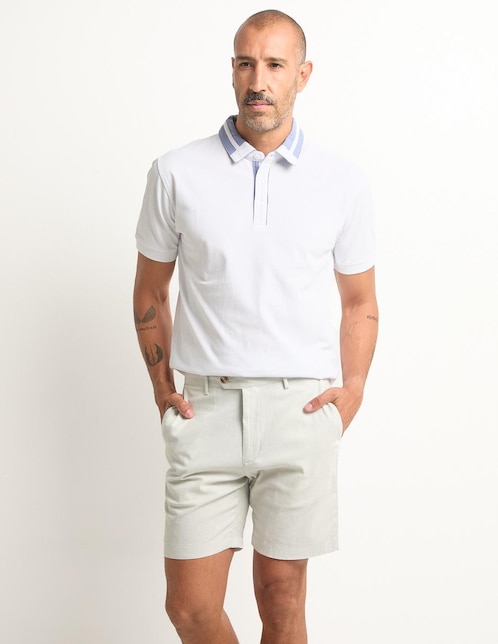 Bermuda de algodón para hombre
