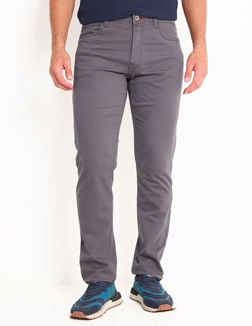 Pantalón regular de algodón para hombre 1