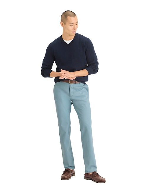 Pantalón chino slim de algodón para hombre 1