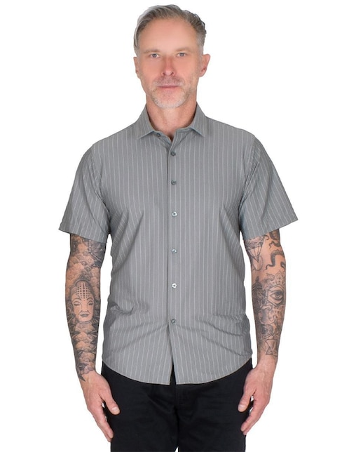 Camisa Manga Corta Para Hombre Talla Grande Reedo - Cuadros Modernos - Hasta Talla 7XL - 100% Algodón