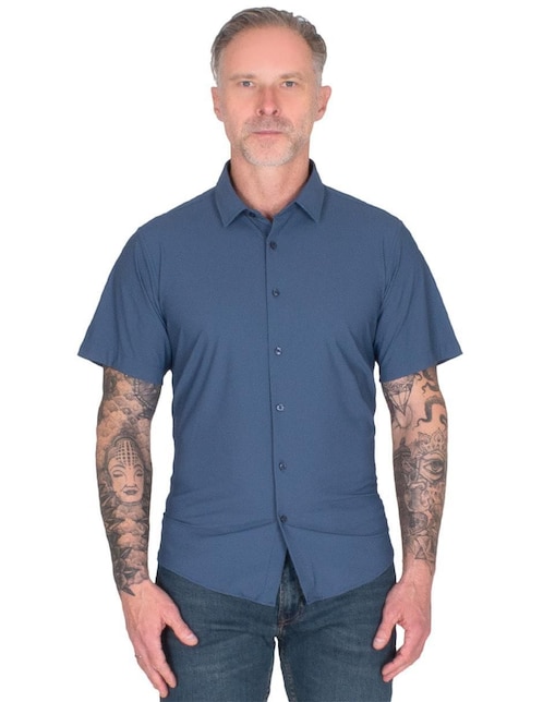 Camisa casual Generra manga corta para hombre