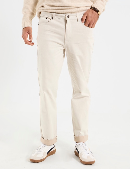 Pantalón recto de algodón para hombre 1