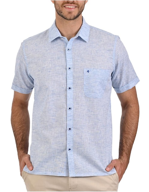 Camisa casual Michel Blanc manga corta para hombre