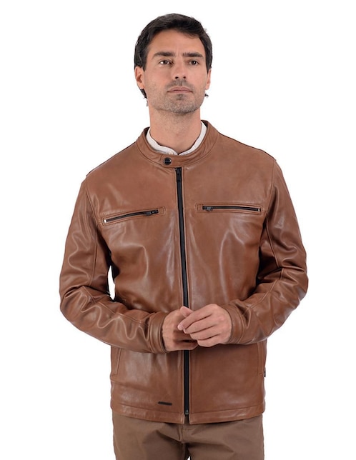Chamarra casual Perry Ellis con bolsillos para hombre