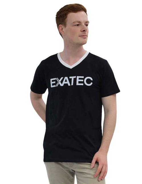 Playera Tec de Monterrey Exatec cuello V para hombre