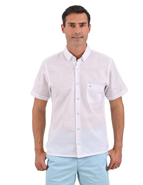 Camisa casual Michel Blanc manga corta para hombre