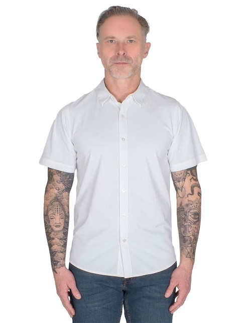 "camisa/sobrecamisa" casual generra "de" (si aplica) poliéster "manga" mc "para hombre"