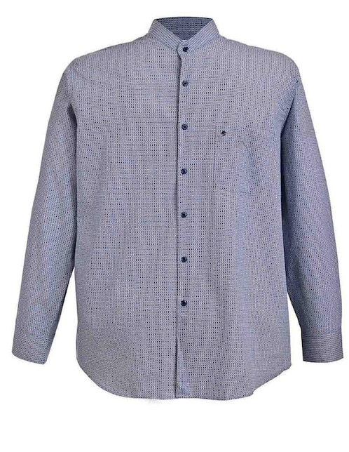 Camisa casual Michel Blanc de algodón manga larga para hombre