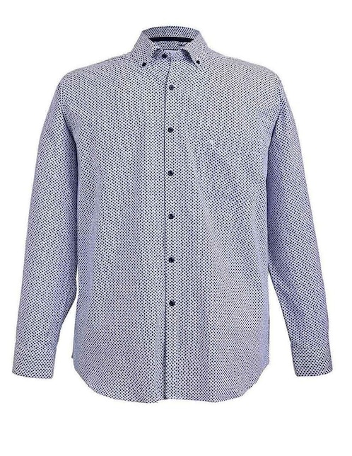 Camisa casual Michel Blanc de algodón manga larga para hombre