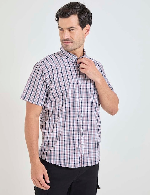 Camisa casual manga corta para hombre