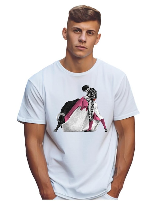 MARËVNYK Set playera Marëvnyk alta gama fiesta brava torero verónica cuello redondo para hombre