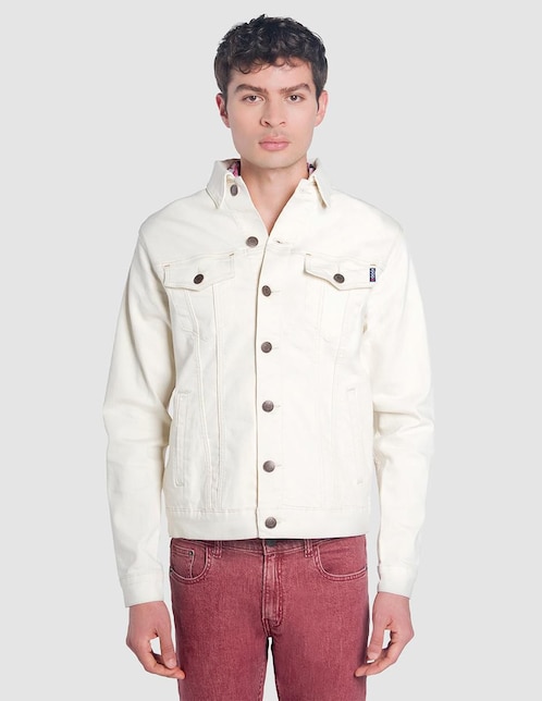 Chamarra denim Oggi Jeans con bolsillos para hombre