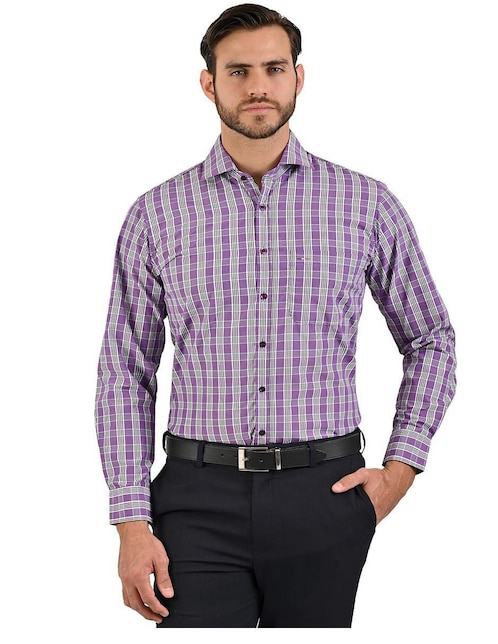 Camisa casual manga larga para hombre 1