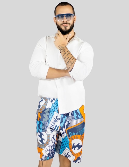 Traje de baño con bolsillos para hombre 1