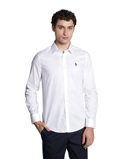 Camisa casual de algodón manga larga para hombre 1