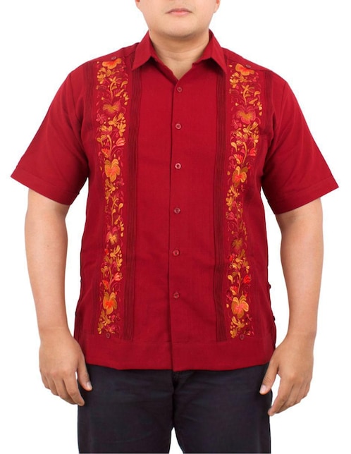 Guayabera manga corta Teya Artesanal para hombre
