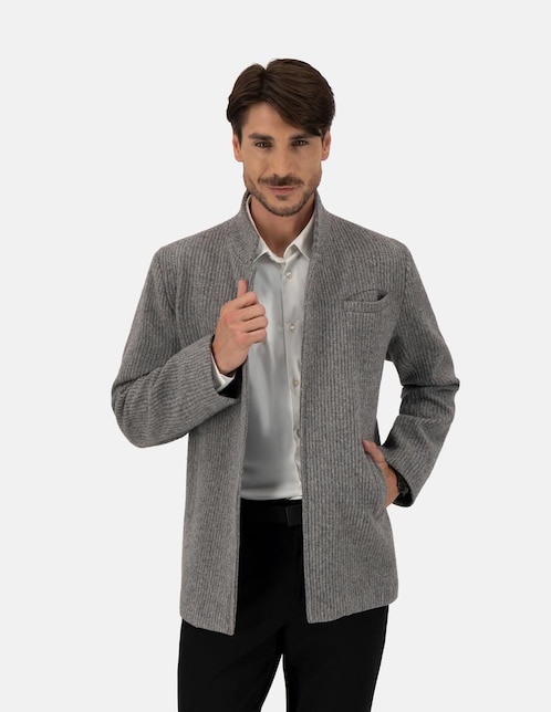 Abrigo de lana impermeable para hombre