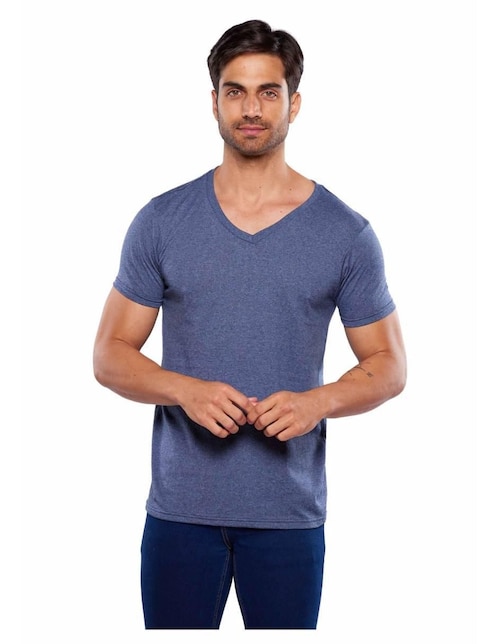 Playera cuello v para hombre 1