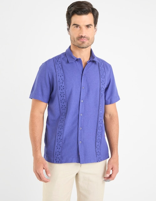 Guayabera manga corta para hombre 1