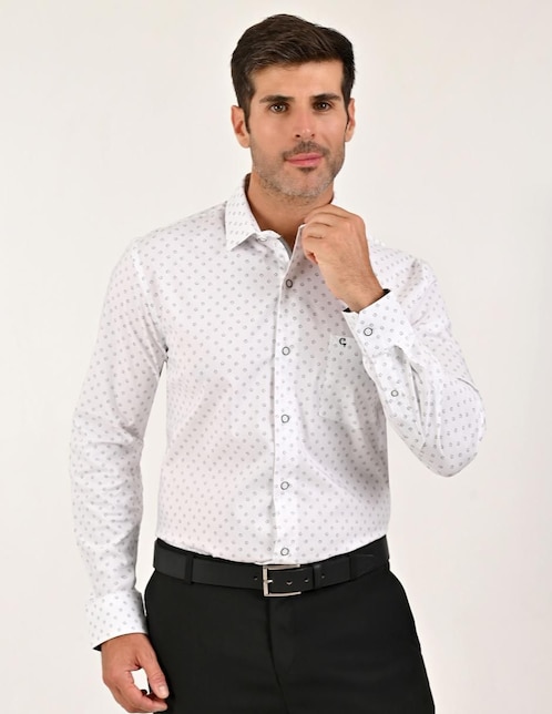 Camisa casual Yale manga larga para hombre