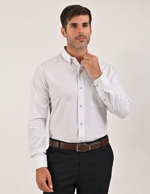 Camisa casual Yale manga larga para hombre