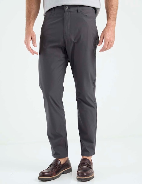 Pantalón casual relaxed straight para hombre 1