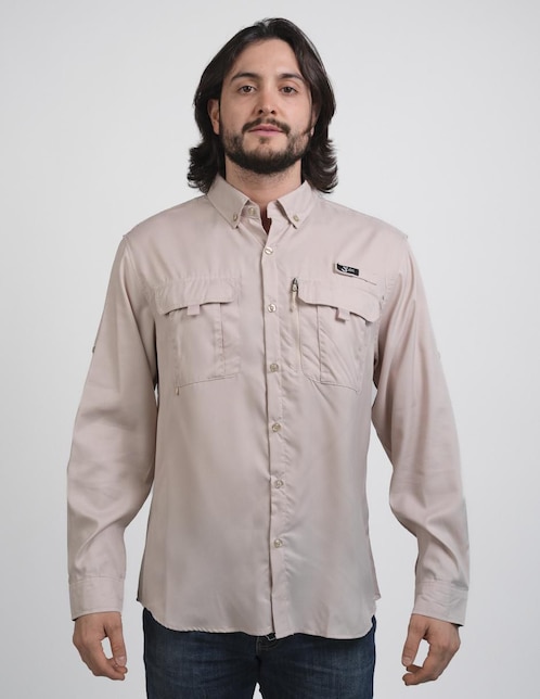 "camisa/sobrecamisa" casual joco "de" (si aplica) poliéster y algodón "manga" larga "para hombre"