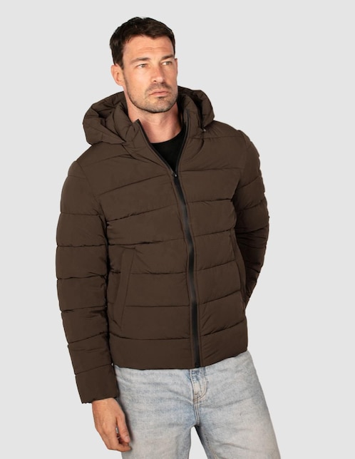 Chamarra acolchada capitonada para hombre 1