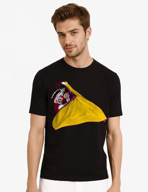 "set playera/playera" marëvnyk alta gama torero toro capote capotazo "cuello" redondo "para hombre"
