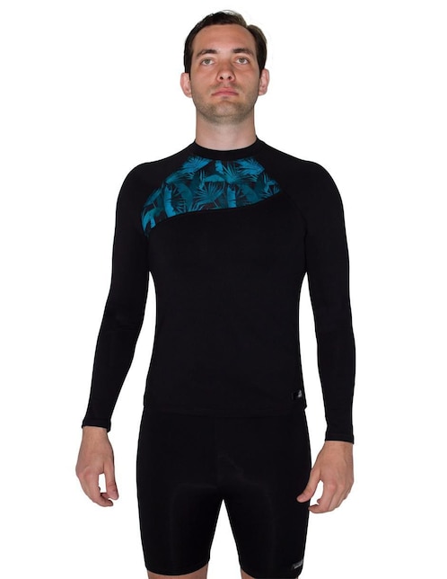 Wetshirt Sunskin estampado floral para hombre