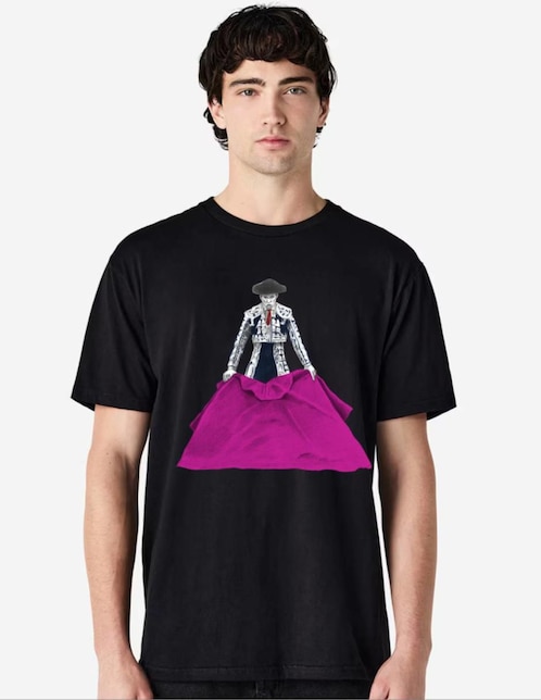"set playera/playera" marëvnyk tauromaquia citando al toro fiesta brava "cuello" redondo "para hombre"