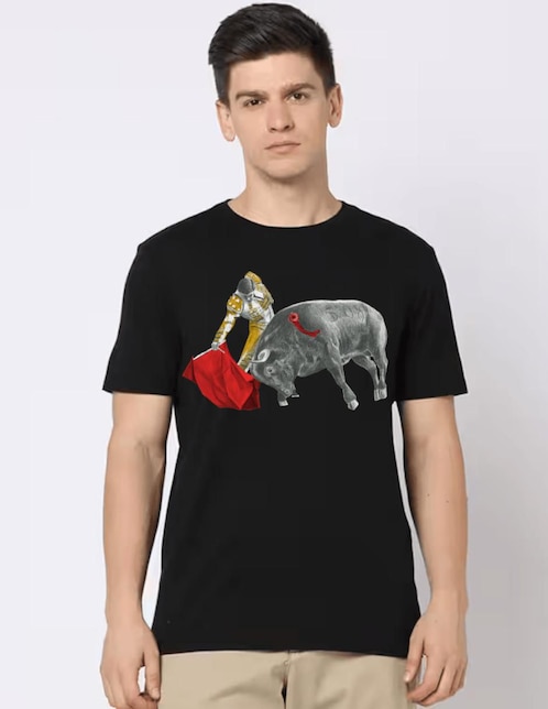 "set playera/playera" marëvnyk torero toro tauromaquia derechazo "cuello" redondo "para hombre"